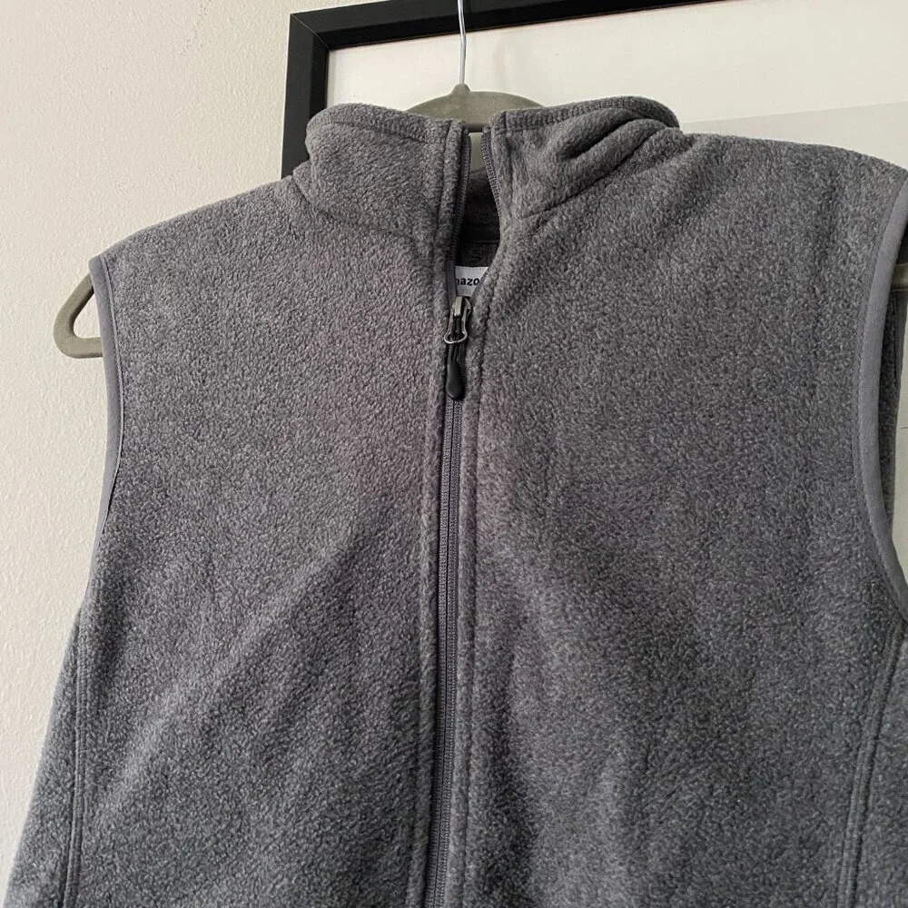 Amazon Essentials | NWT Men's Full-Zip Polar Fleece Vest Gray Size Small